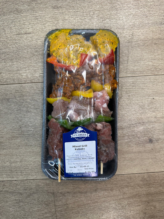 Clarkes Butchers Mixed Grill Kebabs