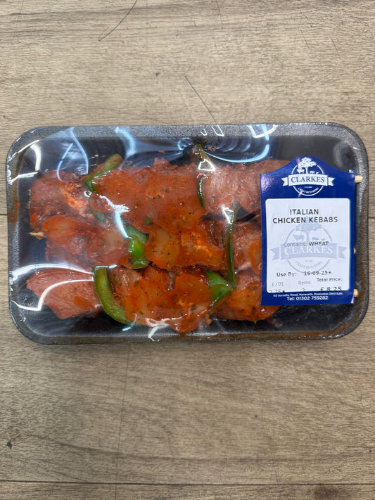 Clarkes Butchers Italian Chicken Kebabs