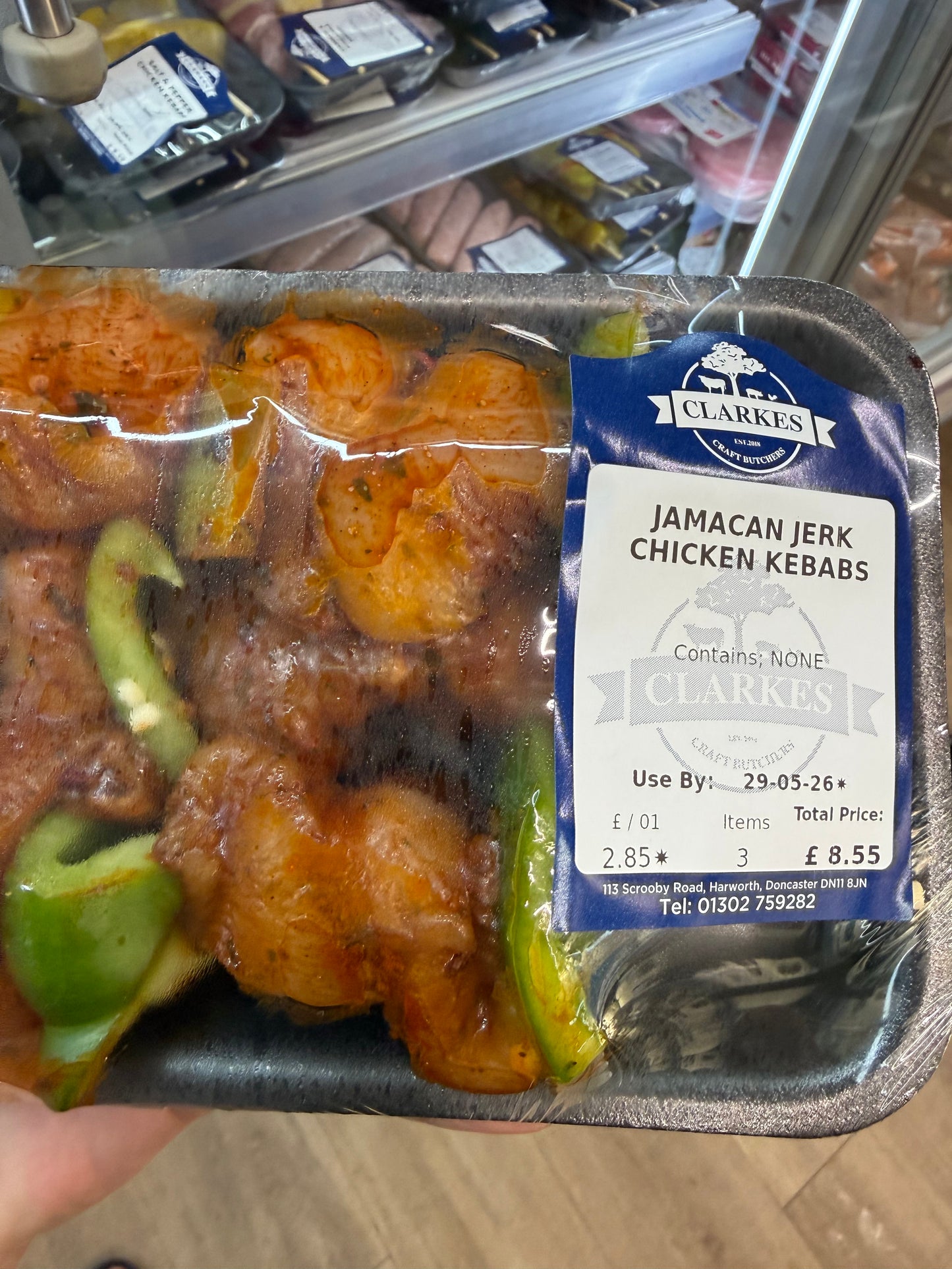 Clarkes Butchers Jamaican Jerk Chicken Kebabs