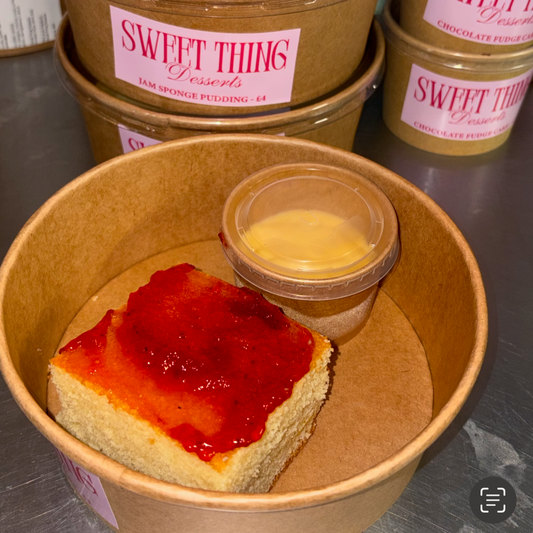 Sweet Things Jam Slice with Custard