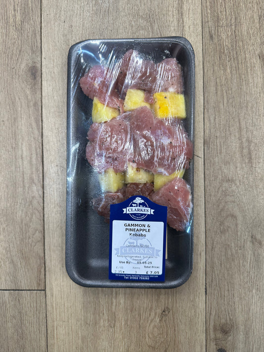 Clarkes Butchers Gammon & Pineapple Kebabs
