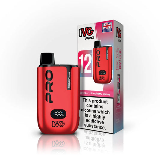 IVG Pro 12 With 10000 Puffs Strawberry Raspberry Cherry Ice