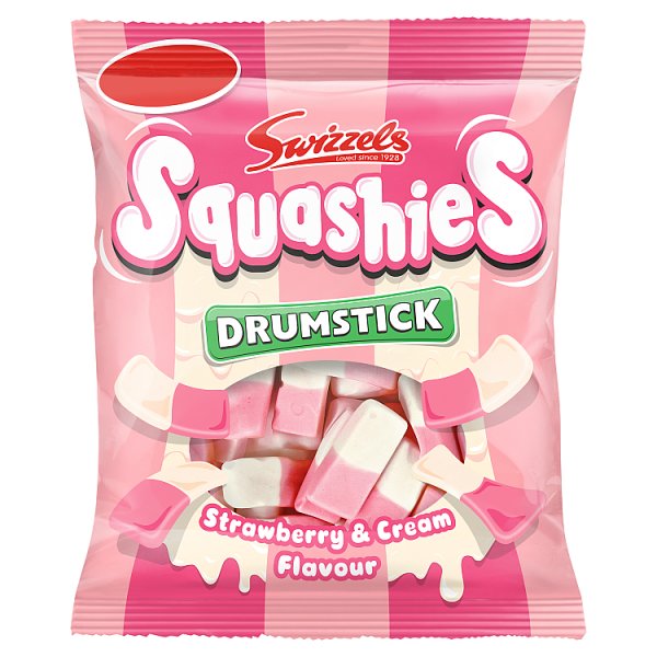 Swizzels Squashies Drumstick Strawberry & Cream Flavour 120g