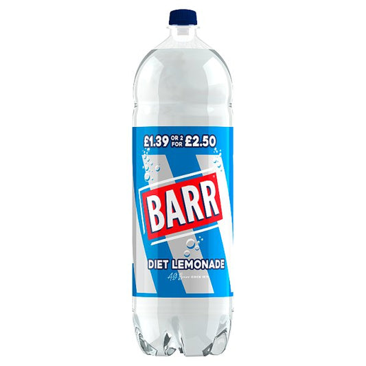 Barr Diet Lemonade Soft Drink Bottle 2L