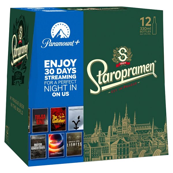 Staropramen Premium Czech Pilsner 12x330ml