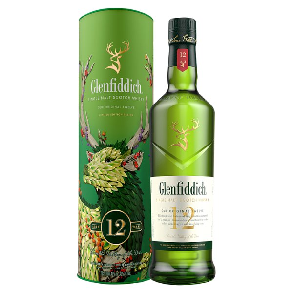 Glenfiddich 12 Year Old Single Malt Scotch Whisky 70cl