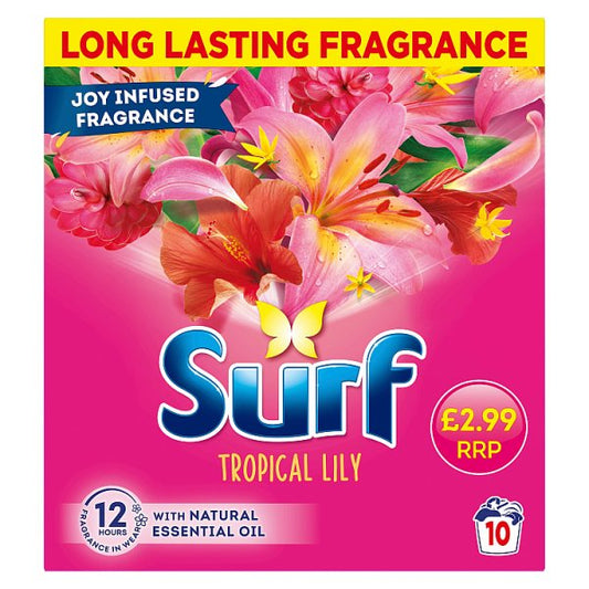 Surf Washing Powder Tropical Lily 10 washes 500g