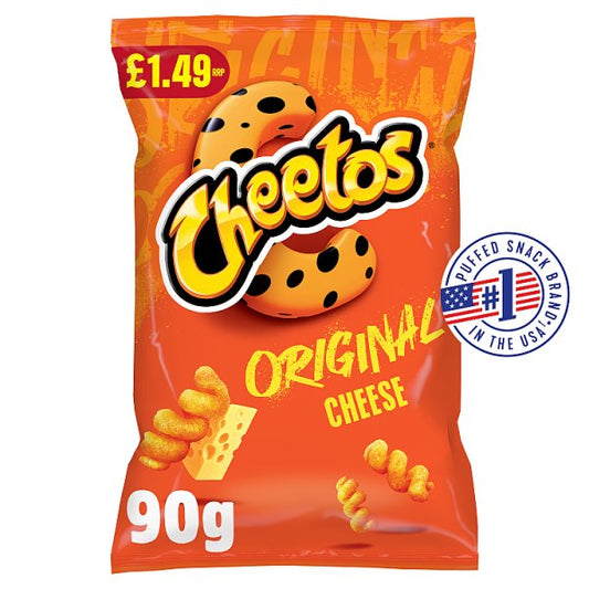 Cheetos Twisted Cheese Corn Puffs Sharing Crisps 90g