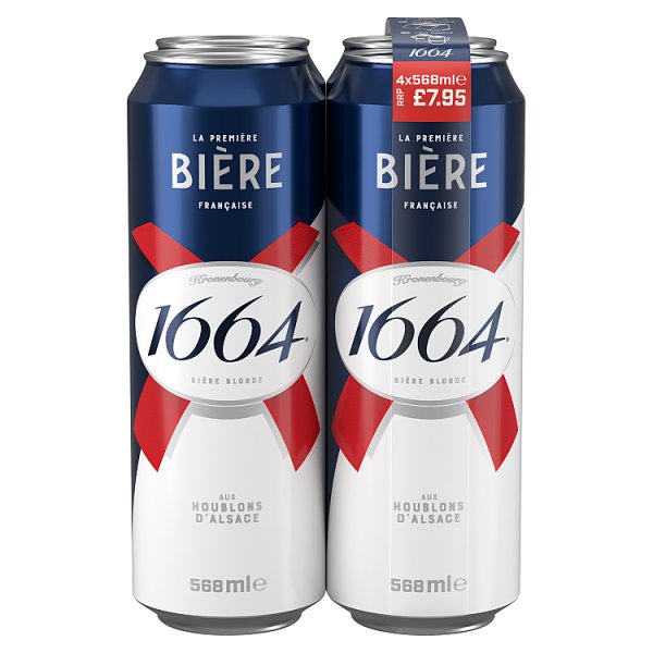 Kronenbourg 1664 Biere 4x568ml (Pint)