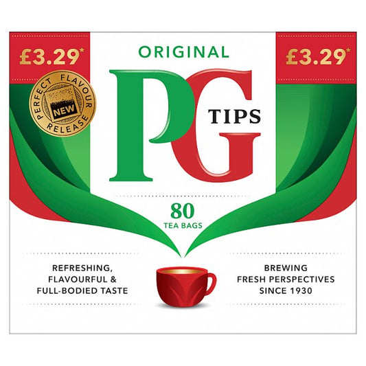 PG Tips 80 Original Tea Bags 232g