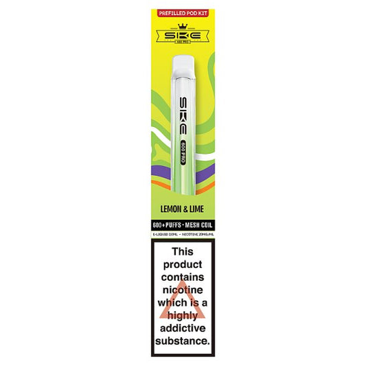 SKE Crystal 600 Pro Lemon & Lime Prefilled Pod Kit
