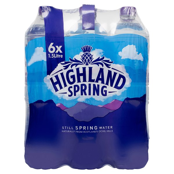 Highland Spring Still Spring Water 6x1.5L