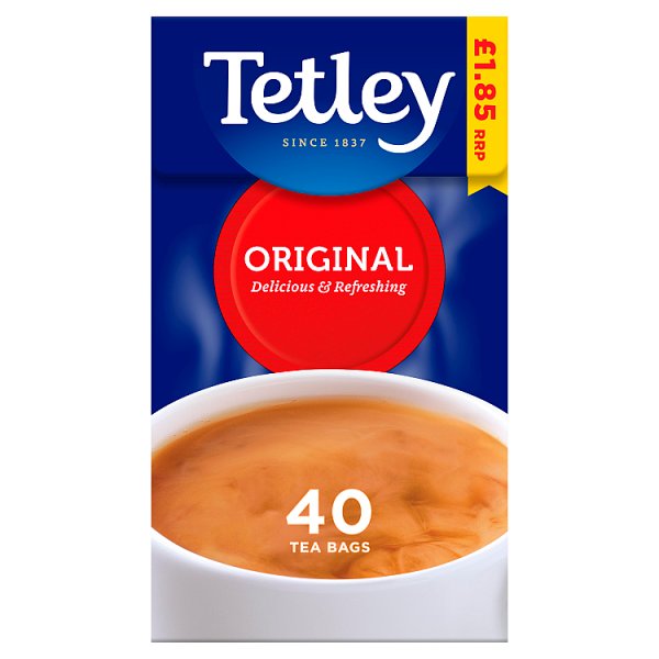 Tetley Original 40 Tea Bags 125g