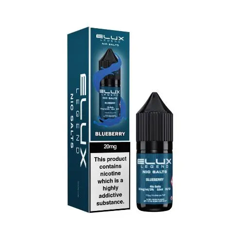 Elux Legend 10ml Nicotine Salt E-Liquids BLUEBERRY 20mg Nic Salts