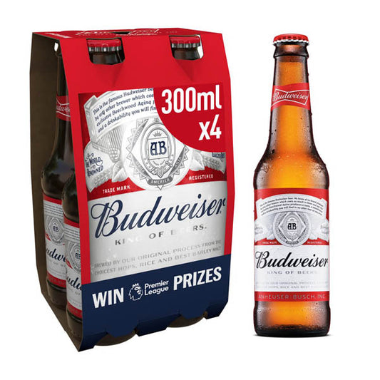 Budweiser Beer 4x300ml