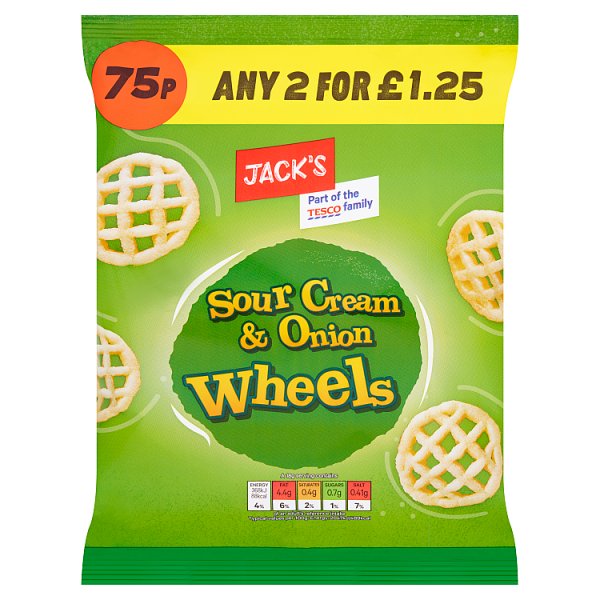 Jack's Sour Cream & Onion Wheels 55g