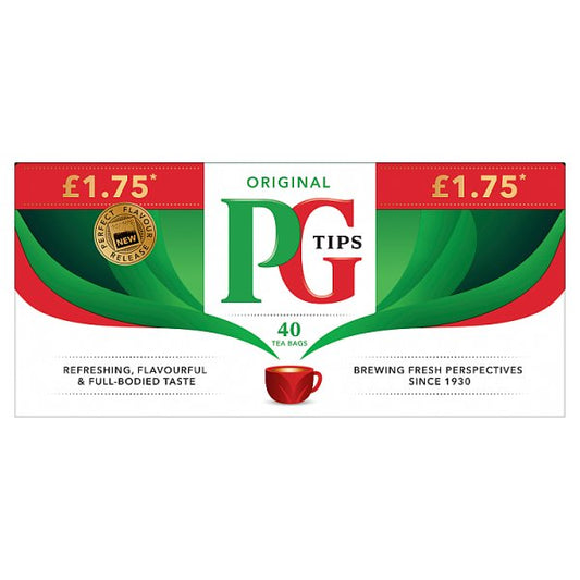 PG Tips 40 Original Tea Bags 116g