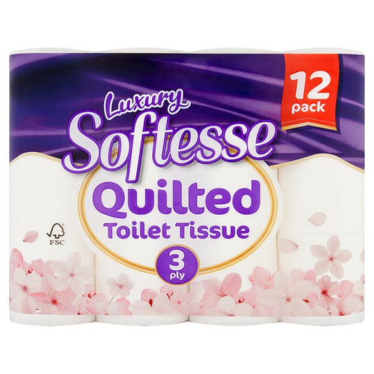 Luxury Softesse Quilted 12 Toilet Tissue