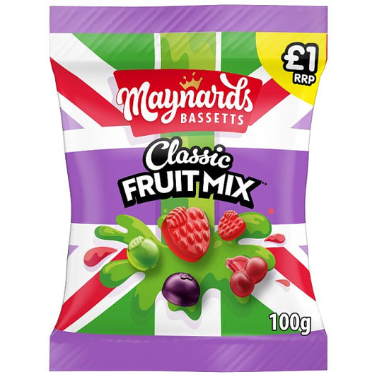 Maynards Bassetts Classic Fruit Mix Jelly 100g