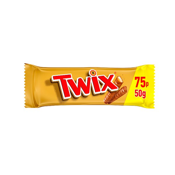 Twix Caramel & Milk Chocolate Fingers 50g