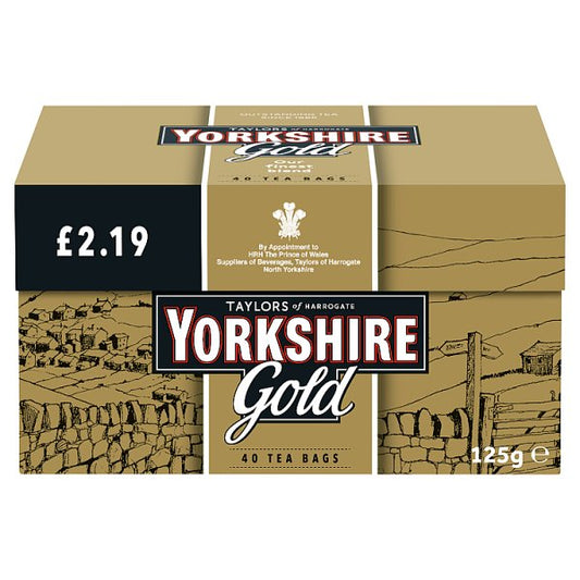 Yorkshire Tea Gold 40 Tea Bags 125g