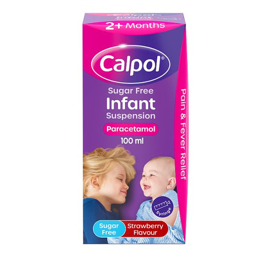 Calpol Infant Sugar-Free Oral Suspension Paracetamol 2+ Months 100ml