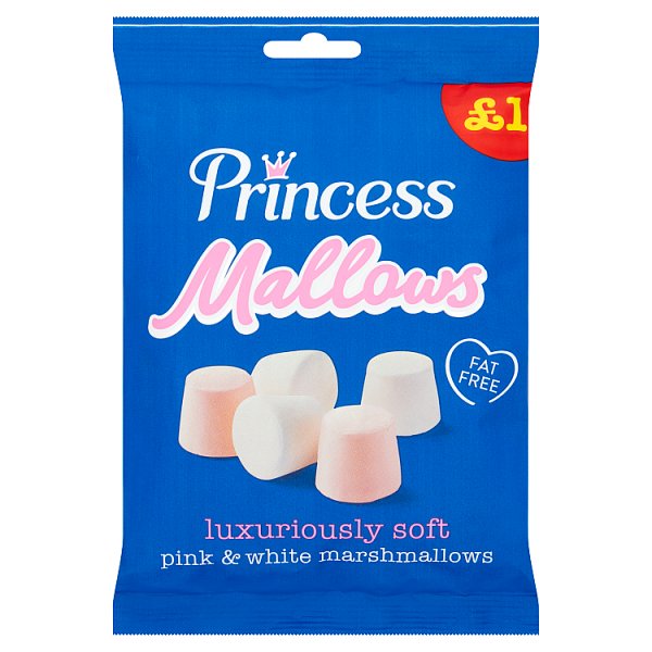 Princess Mallows Pink & White Marshmallows 150g