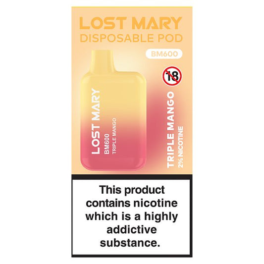 Lost Mary Disposable Pod BM600 Triple Mango 20mg