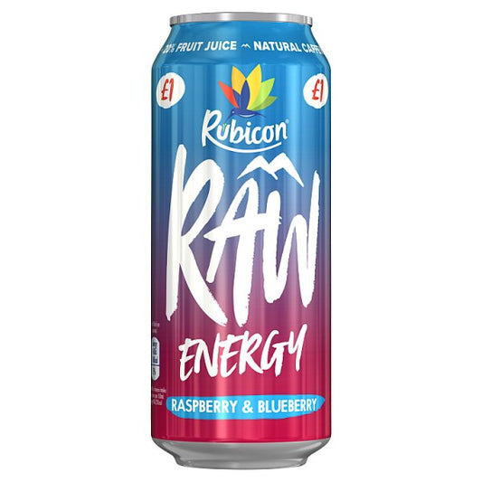 Rubicon Raw Energy Raspberry & Blueberry 500ml