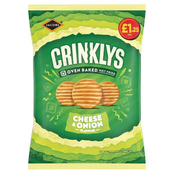 Jacob's Crinklys Cheese & Onion Flavour 90g