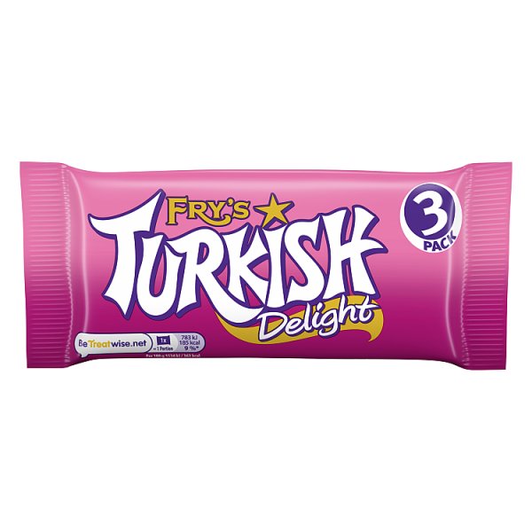 Fry's Turkish Delight Chocolate Bar 3 Pack 153g