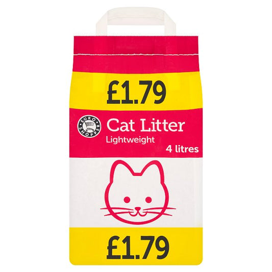 Euro Shopper Cat Litter Lightweight 4 Litres