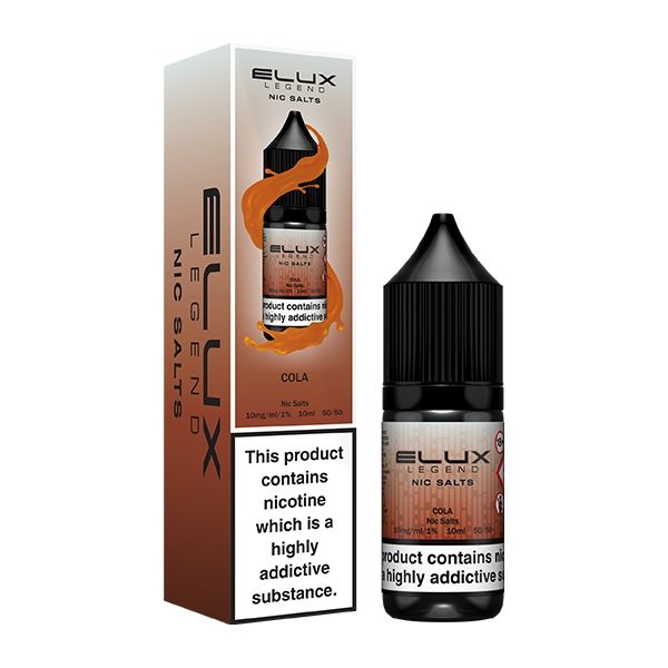 Elux Legend 10ml Nicotine Salt E-Liquids COLA 10mg Nic Salts
