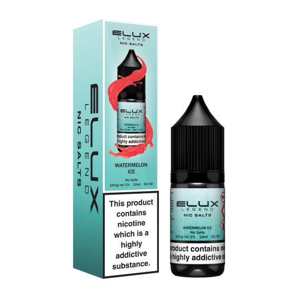 Elux Legend 10ml Nicotine Salt E-Liquids WATERMELON ICE 10mg Nic Salts