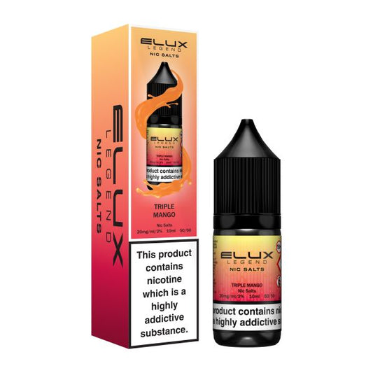 Elux Legend 10ml Nicotine Salt E-Liquids TRIPLE MANGO 10mg Nic Salts