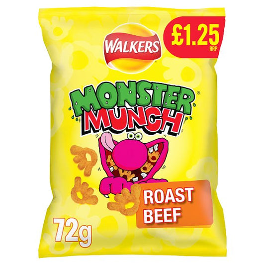 Walkers Monster Munch Roast Beef 72g