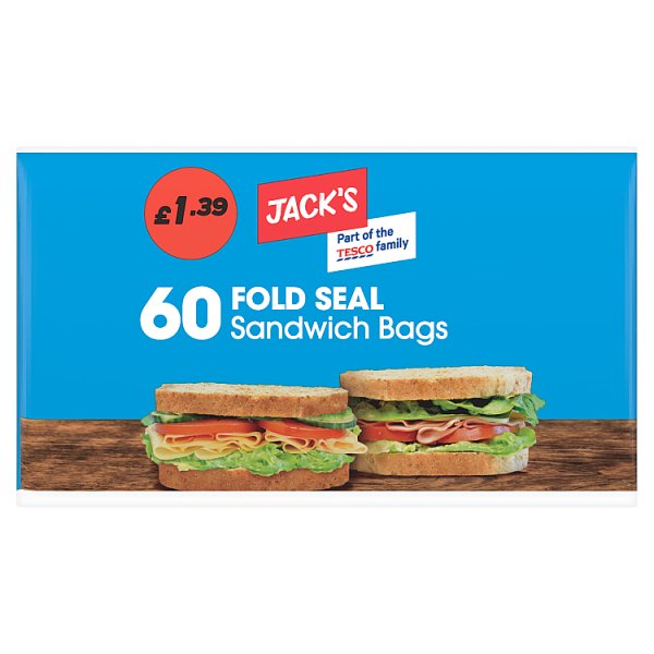 Jack's 60 Fold Seal Sandwich Bags