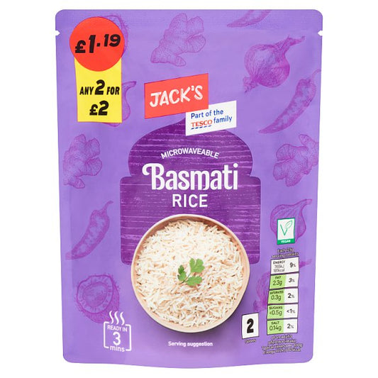 Jack's Microwaveable Basmati Rice 250g