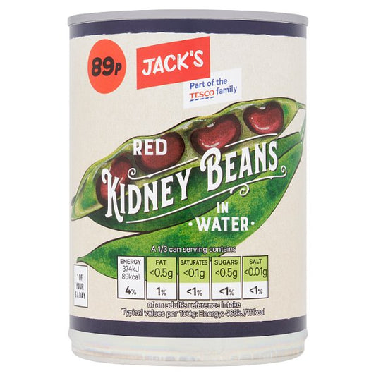 Jack's Red Kidney Beans in Water 400g