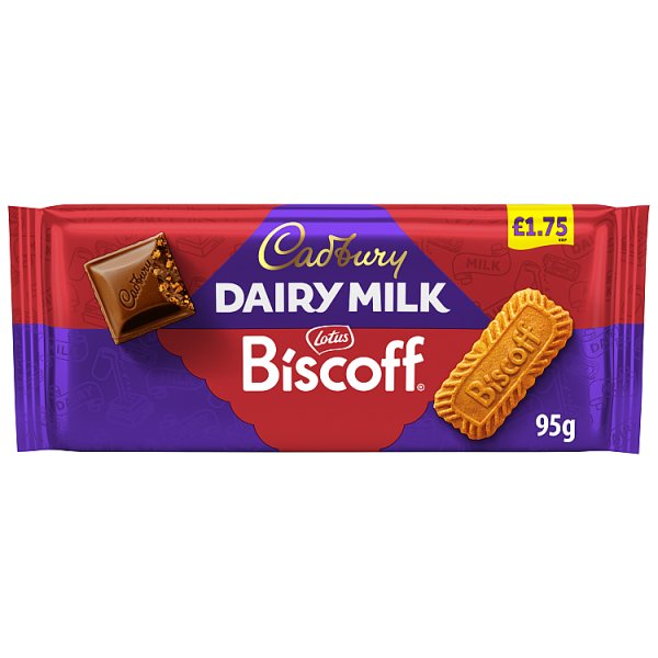 Cadbury Dairy Milk Chocolate with Lotus Biscoff 95g