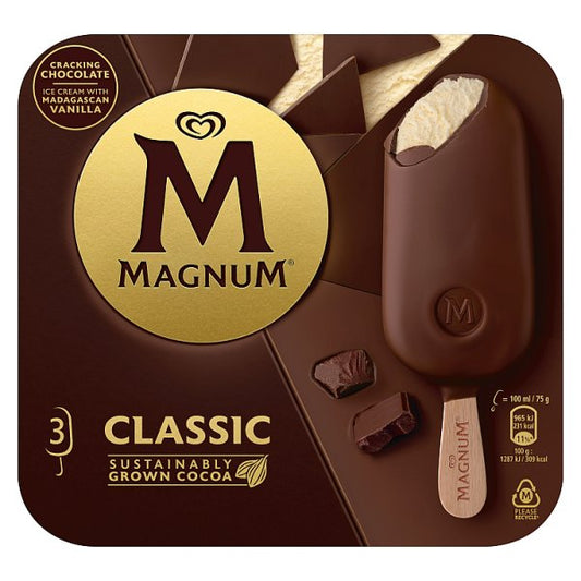 Magnum Ice Cream Sticks Classic 3x100ml