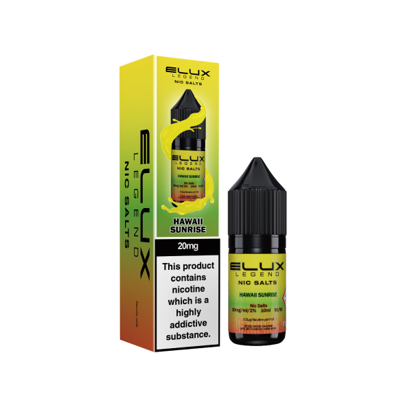 Elux Legend 10ml Nicotine Salt E-Liquids HAWAII SUNRISE 20mg Nic Salts