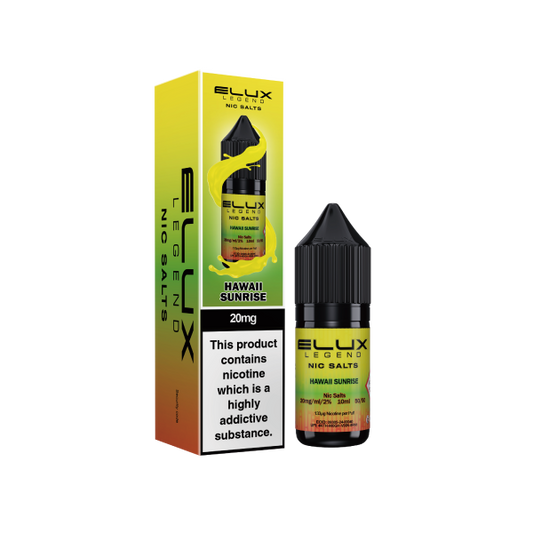 Elux Legend 10ml Nicotine Salt E-Liquids HAWAII SUNRISE 20mg Nic Salts