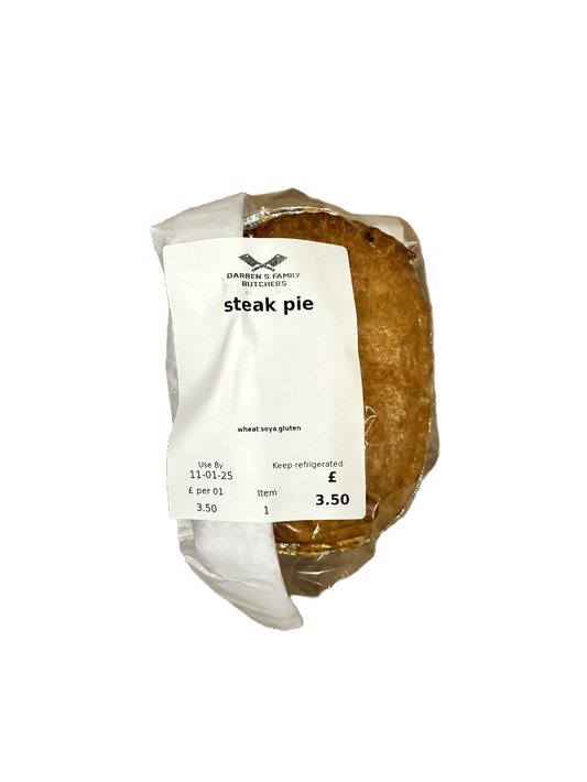 Darrens Butchers Steak Pie