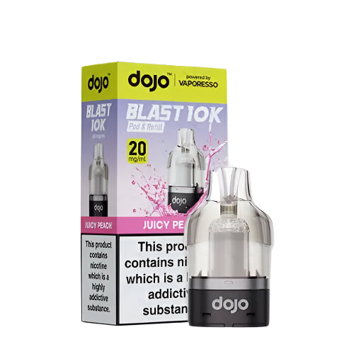 Dojo Blast 10K Prefilled Pod + Refill Container Juicy Peach