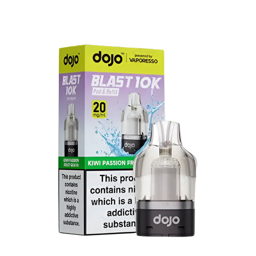 Dojo Blast 10K Prefilled Pod + Refill Container Kiwi Passionfruit Guava