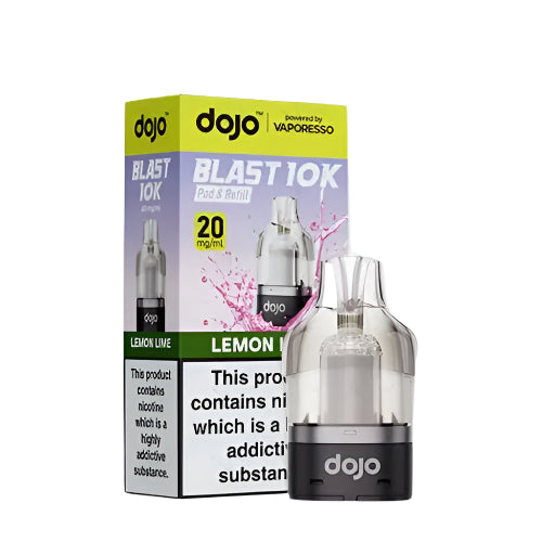 Dojo Blast 10K Prefilled Pod + Refill Container Lemon Lime