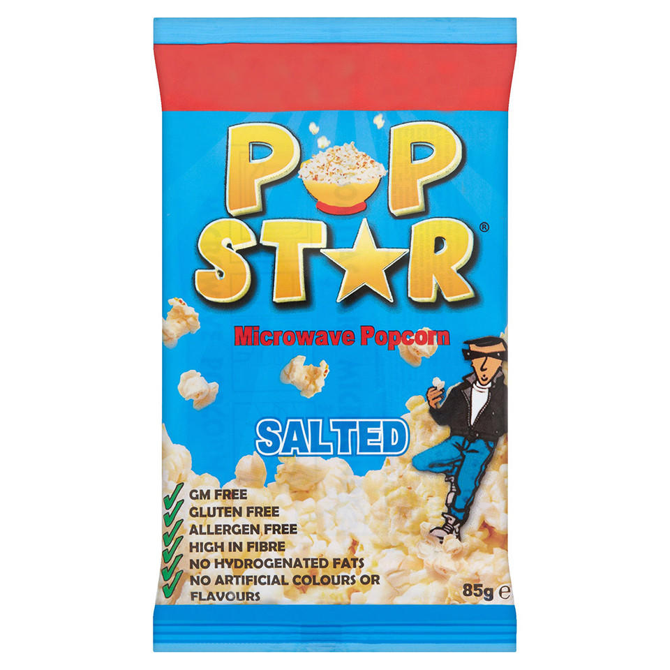 Pop Star Microwave Popcorn Salted 85g