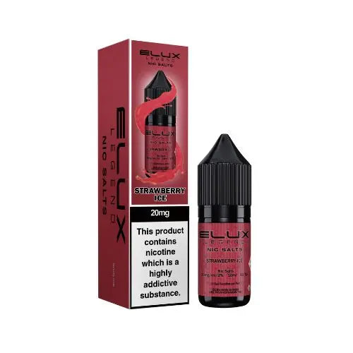 Elux Legend 10ml Nicotine Salt E-Liquids STRAWBERRY ICE 20mg Nic Salts