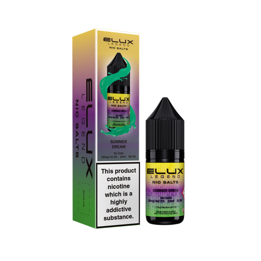 Elux Legend 10ml Nicotine Salt E-Liquids SUMMER DREAM 20mg Nic Salts